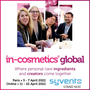 Coming soon. Syvento at the in-cosmetics event!